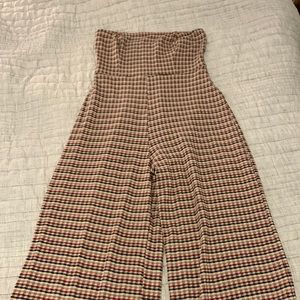 Urban Outfitters Plaid Jumpsuit